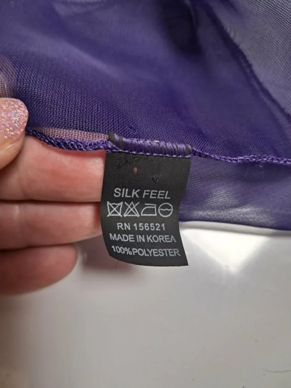 Purple Sheer Chiffon Scarf Lightweight Fashion Wrap - 60 In